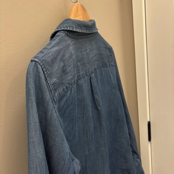 Talbots Denim Button Front Shirt - Picture 3 of 12